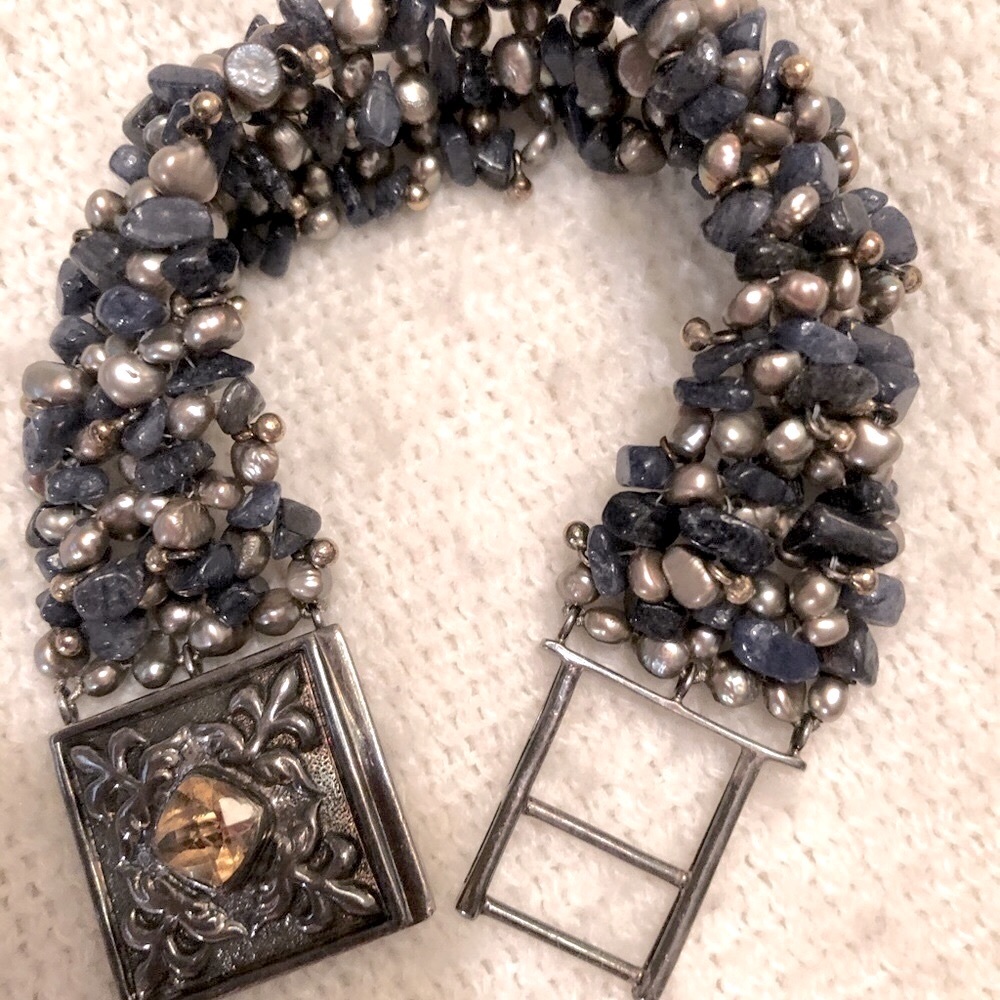 Deborah Armstrong & Company (DAC) bracelet -Silver, Citrine, Sodalite